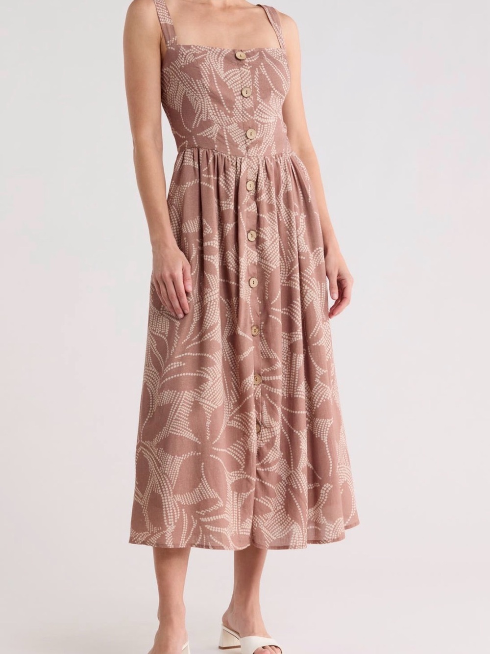 Hutch Peterson Printed Midi Dress